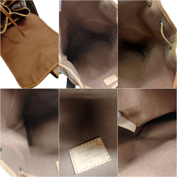 569753T Louis Vuitton Backpack Bag Sac Ad Bosphore Brown Monogram - Picture 10 of 11